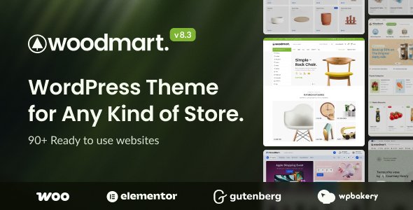 WoodMart multipurpose ecommerce WordPress theme with WooCommerce support for modern online stores