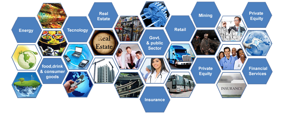 Digital Overall serving diverse sectors including technology, finance, healthcare, education, and retail industries.