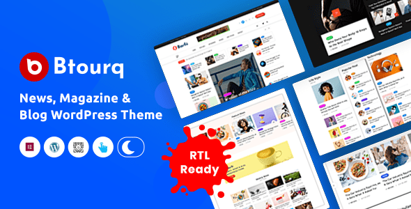 Btourq – WordPress News Magazine Theme 1 Btourq – WordPress News Magazine Theme