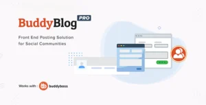 BuddyBlog Pro – Front-end Posting Solution WordPress Plugin