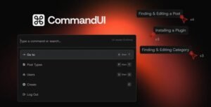 CommandUI Plugin – AI-Powered Command Interface for WordPress