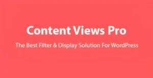 Content Views Pro – Filter & Grid Plugin For WordPress