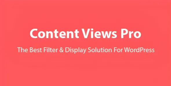 Content Views Pro – Filter & Grid Plugin For WordPress 1 Content Views Pro – Filter & Grid Plugin For WordPress