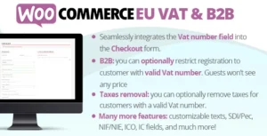 EU VAT Number and B2B for WooCommerce – WordPress Plugin