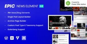 Epic News Elements – WordPress News & Magazine Plugin