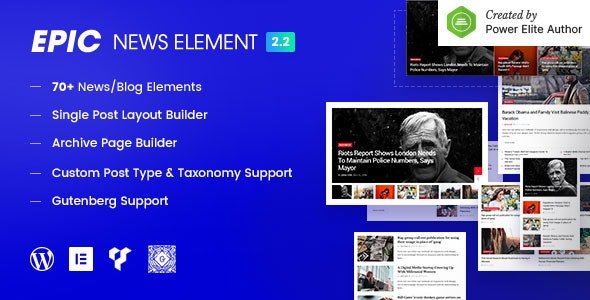 Epic News Elements – WordPress News & Magazine Plugin 1 Epic News Elements – WordPress News & Magazine Plugin