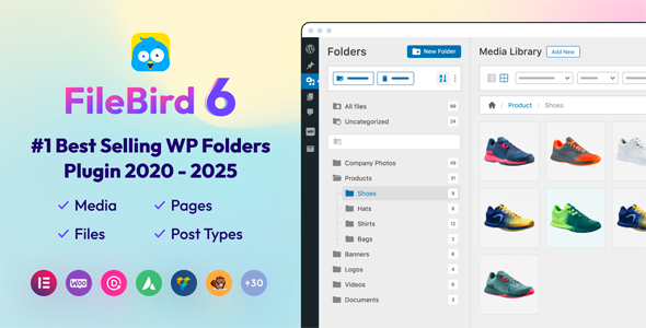 FileBird Pro – Media Library Folders WordPress Plugin 1 FileBird Pro – Media Library Folders WordPress Plugin