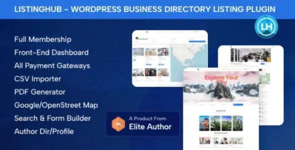 ListingHub – Business Directory Listing WordPress Plugin 1 ListingHub – Business Directory Listing WordPress Plugin
