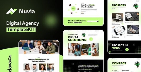 Nuvia – Digital Agency Elementor Template Kit 1 Nuvia – Digital Agency Elementor Template Kit