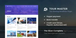 Tour Master – Tour Booking, Travel, Hotel Plugin for WordPress