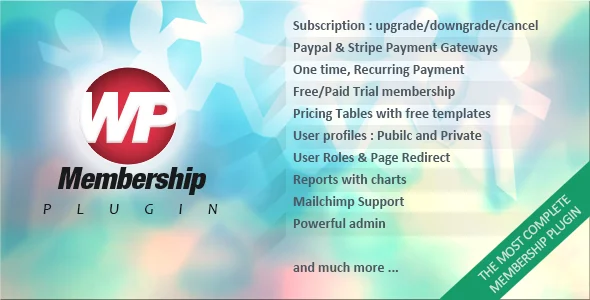 WP Membership Pro Plugin for WordPress 1 WP Membership Pro Plugin for WordPress to manage memberships and subscriptions easily.