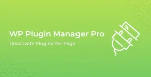 WP Plugin Manager Pro – Deactivate plugins per page