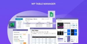 WP Table Manager WordPress Table Editor Plugin