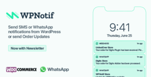 WPNotif Pro WordPress SMS & WhatsApp Message Notifications Plugin