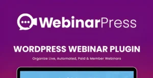 WebinarPress Pro – All-in-One Webinar Plugin for WordPress
