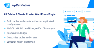 wpDataTables – Data Table Building WordPress Plugin