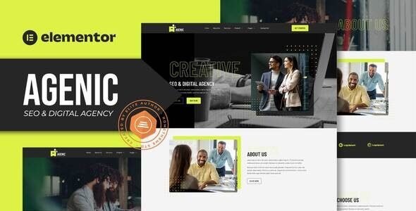 Agenic – Creative SEO & Digital Agency Elementor Template Kit 1 Agenic – Creative SEO & Digital Agency Elementor Template Kit