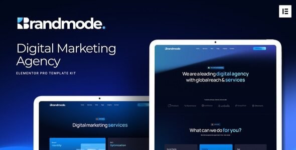 Brandmode – Digital Marketing Agency Elementor Pro Template Kit 1 Brandmode – Digital Marketing Agency Elementor Pro Template Kit