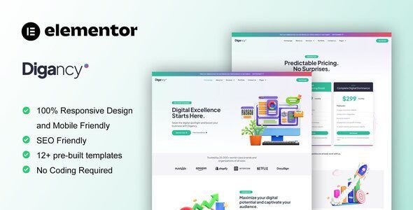 Digancy – Digital Agency Elementor Template Kit 1 Digancy – Digital Agency Elementor Template Kit