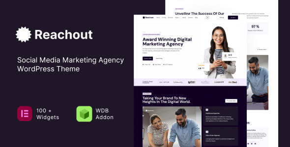 Reachout - Social Media Marketing Agency WordPress Theme 1 Reachout - Social Media Marketing Agency WordPress Theme