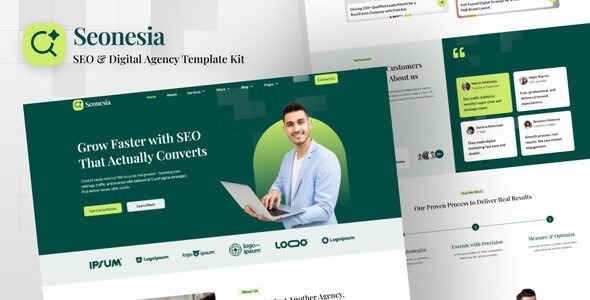 Seonesia – SEO & Digital Agency Elementor Template Kit 1 Seonesia – SEO & Digital Agency Elementor Template Kit