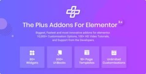 The Plus Addon For Elementor - WordPress Plugin