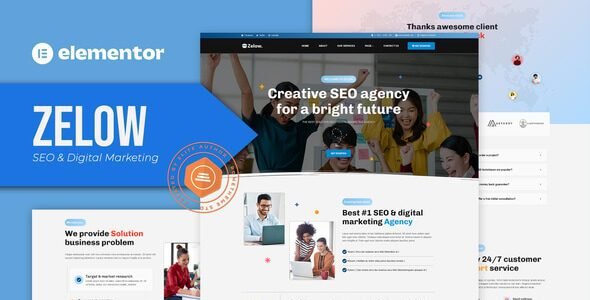Zelow – SEO & Digital Marketing Agency Elementor Template Kit 1 Zelow – SEO & Digital Marketing Agency Elementor Template Kit