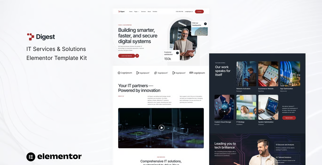 Digest – IT Services & Solutions Elementor Template Kit