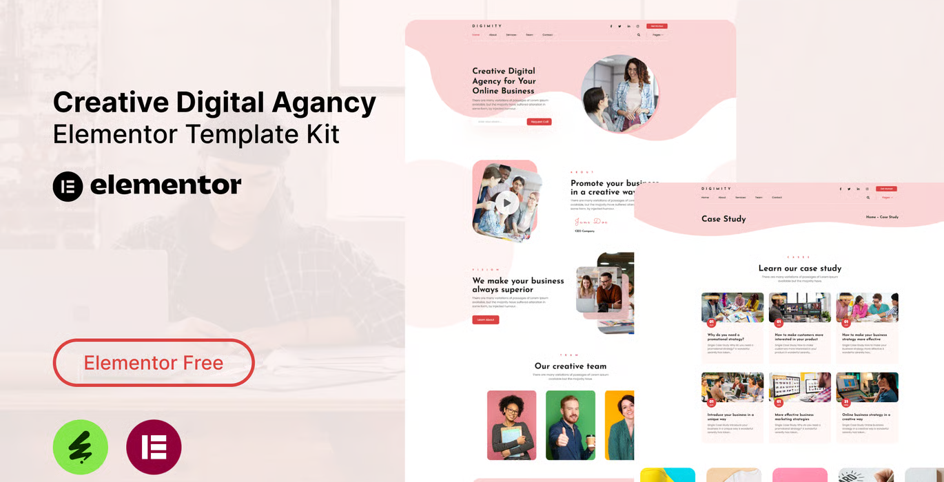 Digimity – Creative Digital Agency Elementor Template Kit