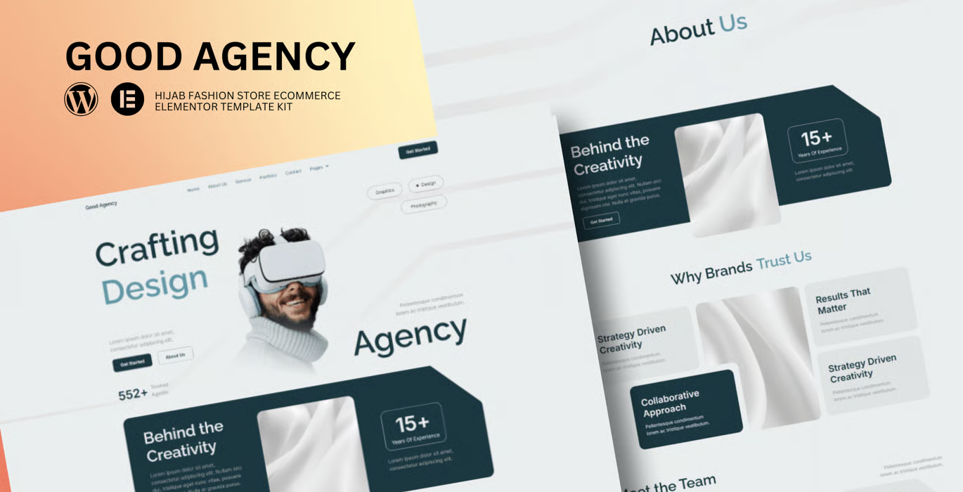 GoodAgency – Creative Agency Elementor Template Kit