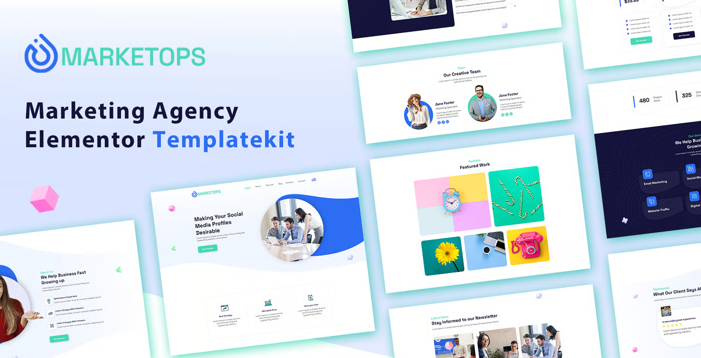 MARKETOPS – Marketing Elementor Template Kit