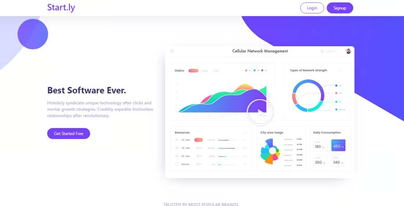 Startly – Template Kit for Startups, SaaS & Software