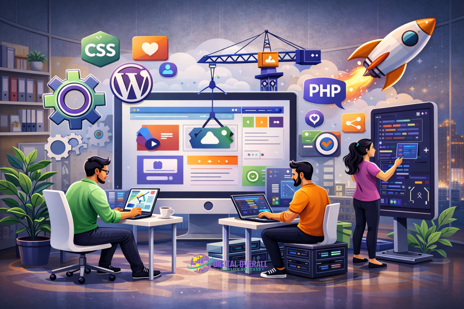 Web development services for modern business websites by Digital Overall