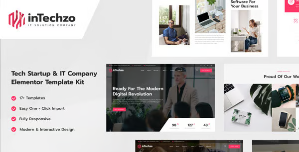 inTechzo – Startup & IT Company Elementor Template Kit